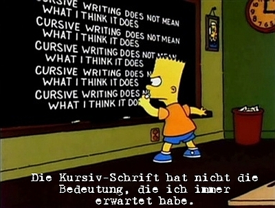 S06F14 - Die Kursiv-Schrift hat nicht die Bedeutung, die ich immer erwartet habe