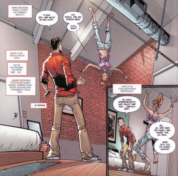 Carlie geht vor Freude förmlich an die Decke ...