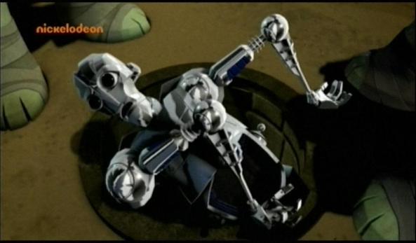 Ein ausgemusterter Kraang-Droide.