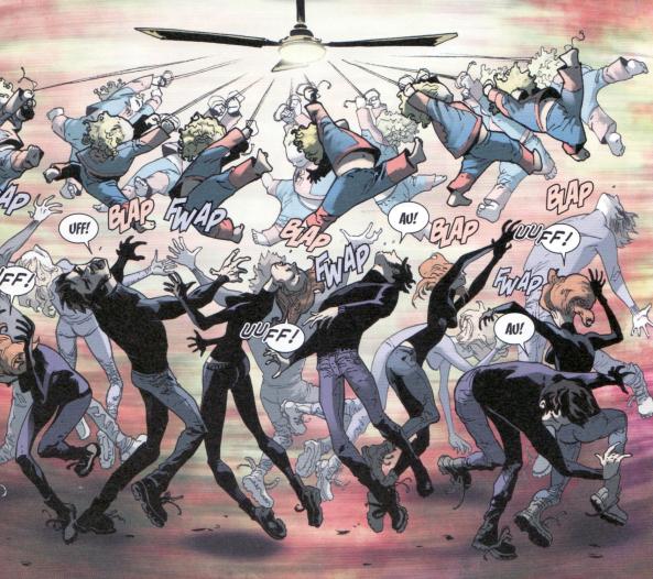 Little Spider-Girl heizt den Gaunern ganz schön ein.