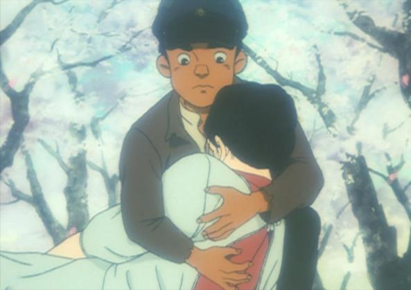 Gens Mutter stirbt in seinen Armen.