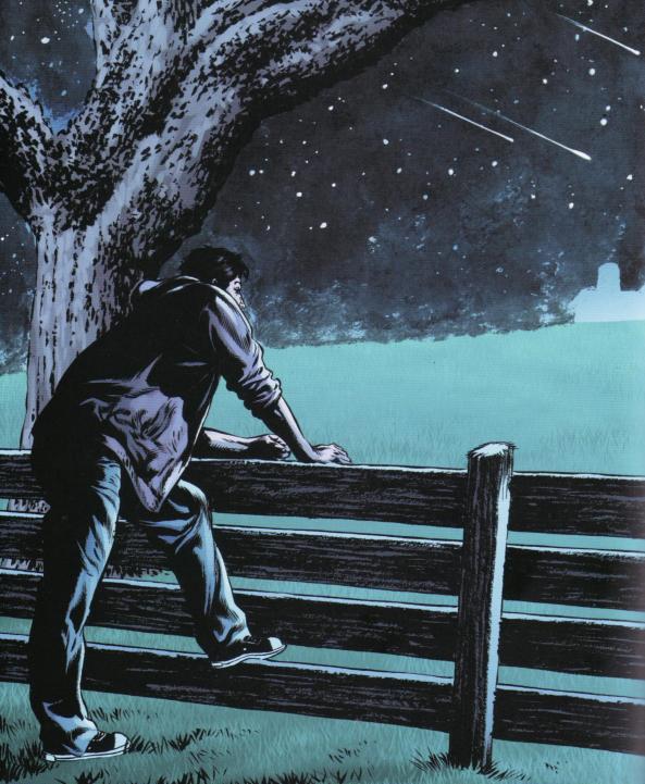 Nick Andros genießt trotz des Chaos den trügerischen, friedvollen Abend.