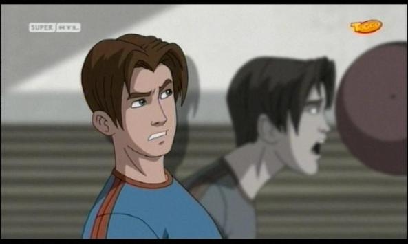 Peter macht einen auf Tollpatsch und erklärt dies auch dem Zuschauer.