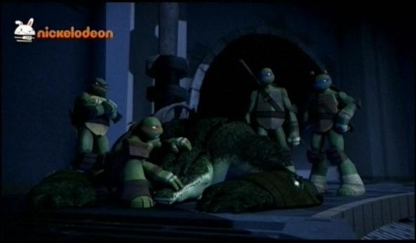 Mikey erkennt die zarte Natur des Monsters.