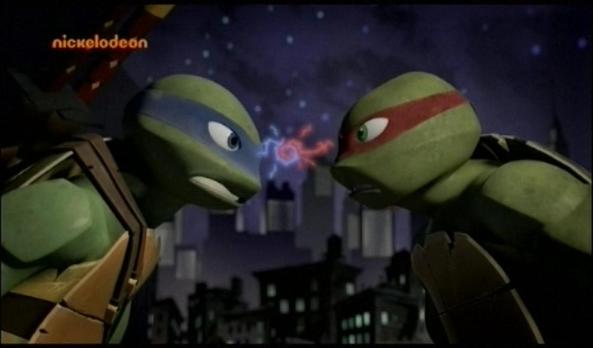 Leo und Raph im Disput.