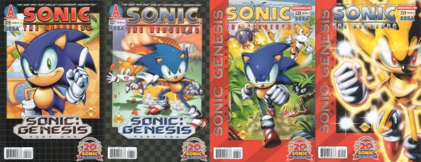 Die vier Cover der vier US-Ausgaben.