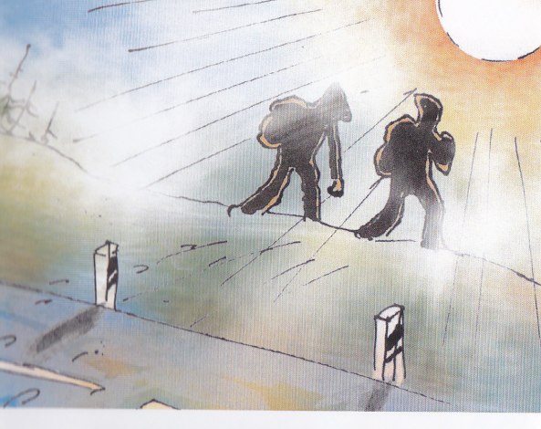 Rocko und Riko auf dem Weg zum Deponie