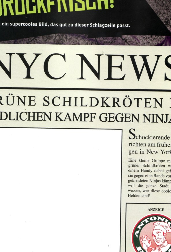 Und eine Malaufgabe.