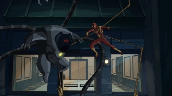 Iron Spider-Man gegen Iron Octopus.