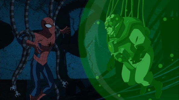 Spidey in der Gewalt von Doc Ock.