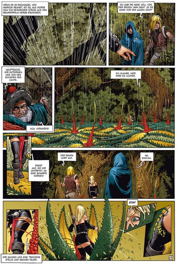 Regen und scharfe Dornen