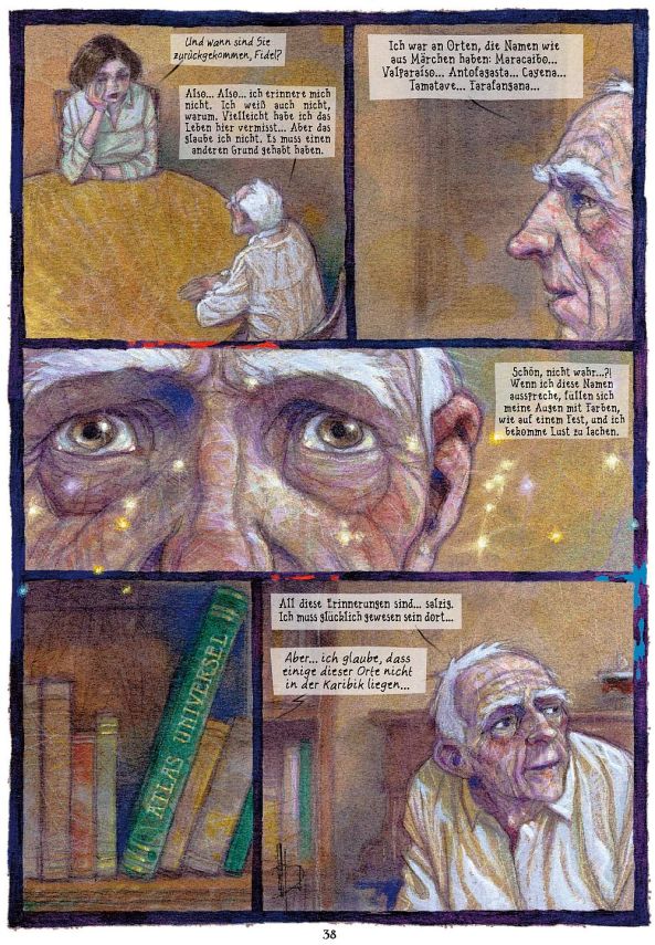 Fidel und Sabela im Gespräch miteinander