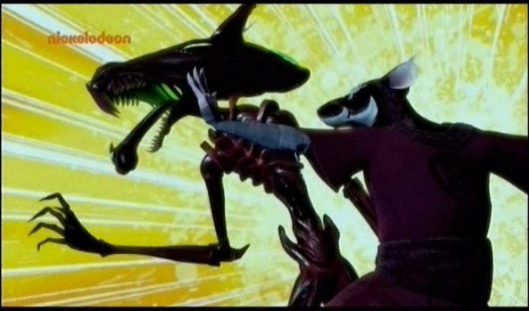 Splinter versus Eichhörnchen. Nager gegen Nager.