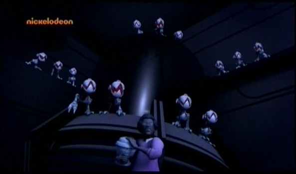 Baxter Stockman mit seinen Mousers sucht keine Freunde.