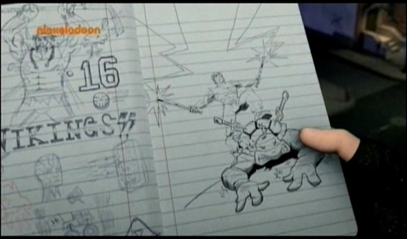 Casey schreibt alles in sein Tagebuch.