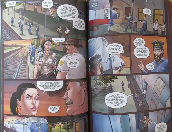 Infizierte in der Bahn