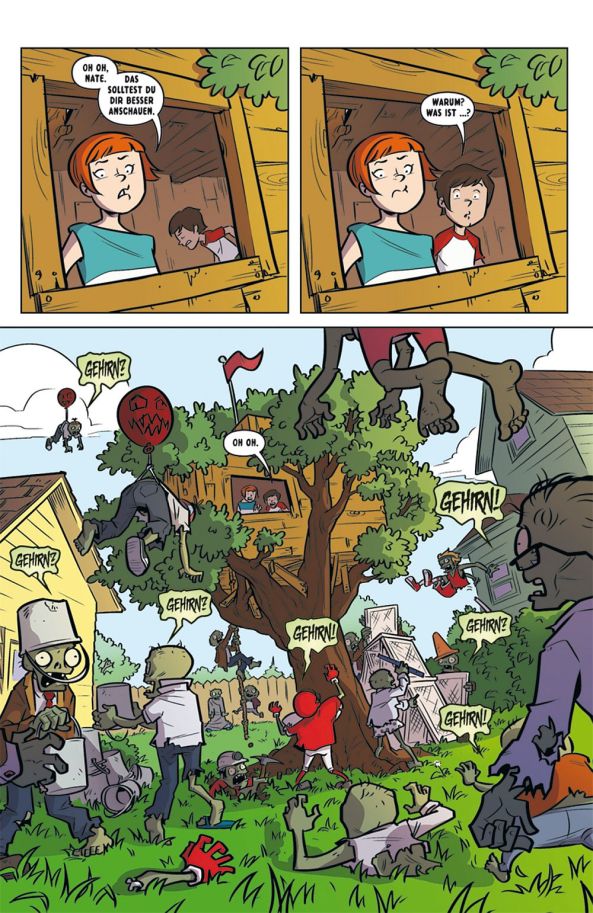 Patrice und Nate im Baumhaus