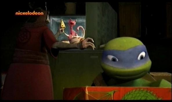 Einer der wenigen witzigen Momente. Splinter lässt sich von Eiscreme-Kätzchen ein Käse-Eis geben.