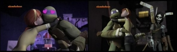 Zwei Küsse für Donatello an einem Tag?!