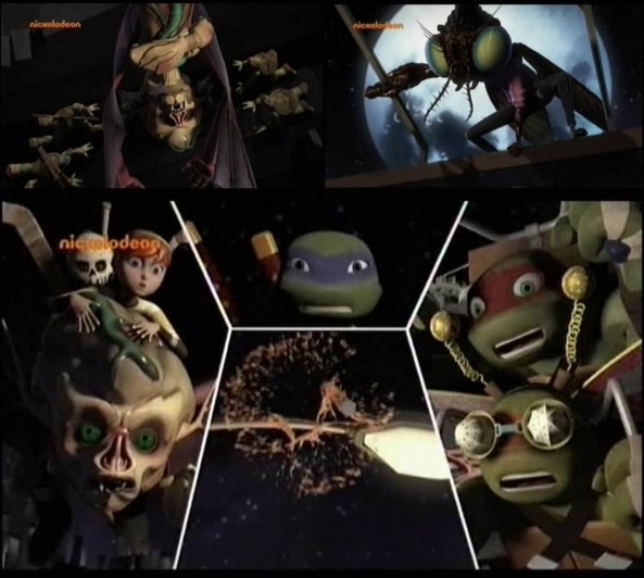 Die letzte Ampulle Retro-Mutagen zerschellt an der Straßenlaterne.