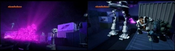 Die Kraang und ihr neues Spielzeug.