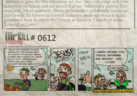 015Mr Kill Zeitungsfunny # 612
