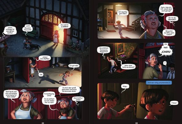 Bei der Großmutter zu Hause