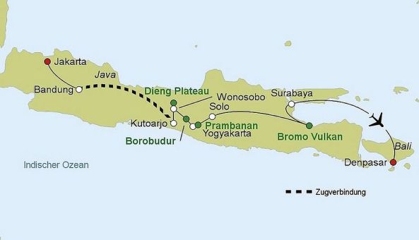 Rundreise Java und Bali