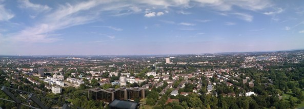 Aussicht vom Florianturm in Dortmund.Foto: Alexandra Potthof