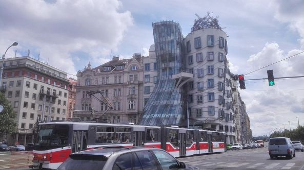 Ein tanzendes Gebäude.