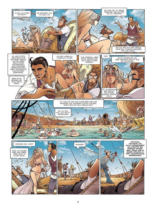 Unterwegs auf der Queen Marry 2, halb Kreuzfahrtschiff, halb Unterseeboot.