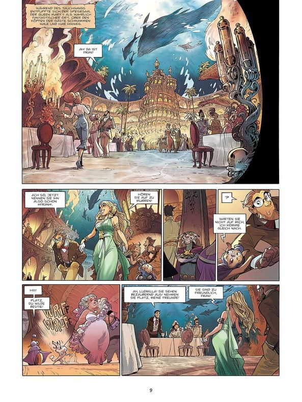 Im Speisesaal der Queen Marry 2.