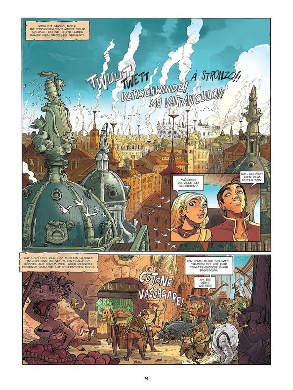 Rom ist eine große Stadt.