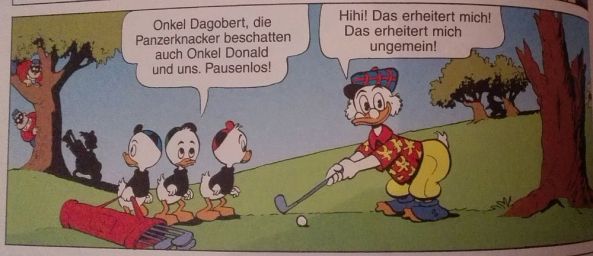 Golf spielen macht Freude.