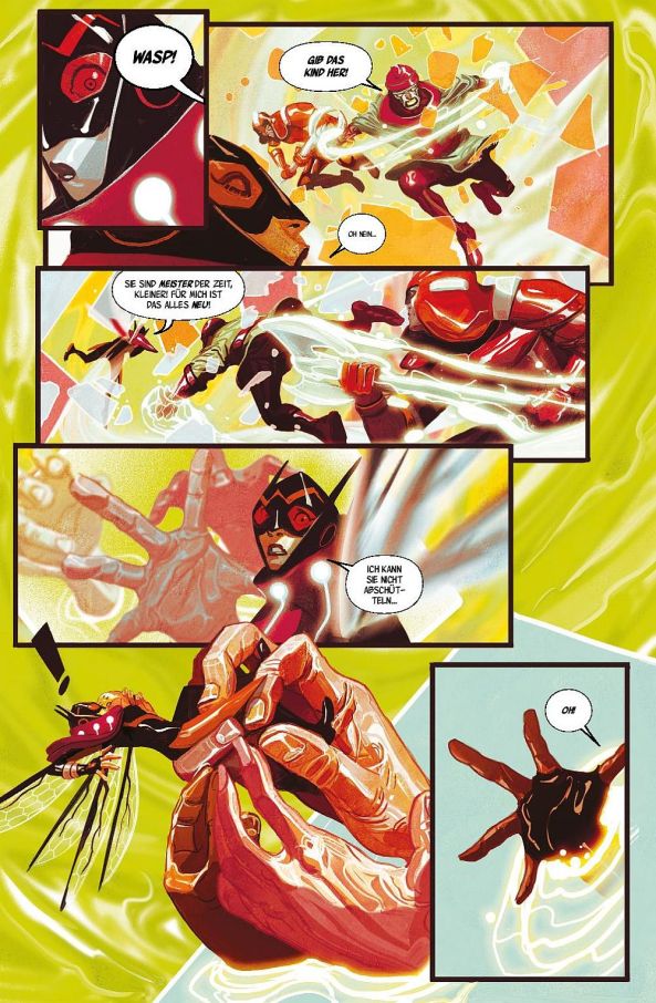 Wasp wird angegriffen im Zeitstrom.