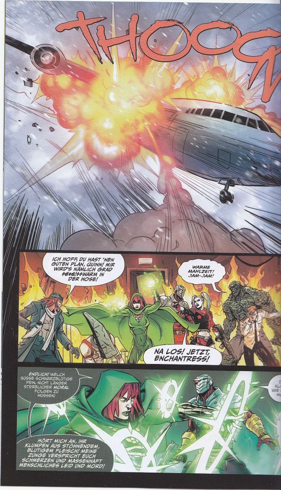 Enchantress rettet das Flugzeug ...