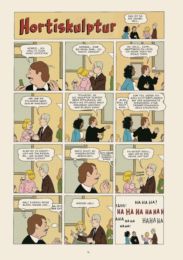 Hortiskulptur in Farbe