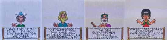 Die Repräsentatoren der vier Regionen.