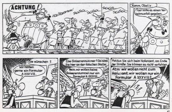 Nnich talles ist so nah am Film. Hier wird aus dem Passierschein A38 mal eben das Formular A XXXVIII (auch wenn das die 38 auf Römisch ist)