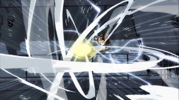 Conan holt zum Endschlag aus.