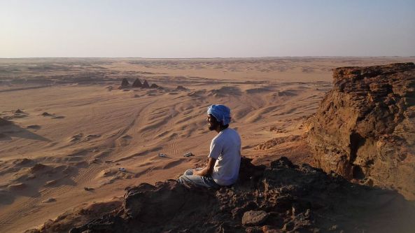 Die Aussicht am heiligen Berg Jebel Barkal