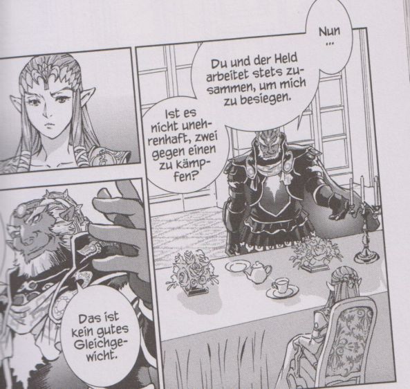 Zelda und Ganondorf im Gespräch
